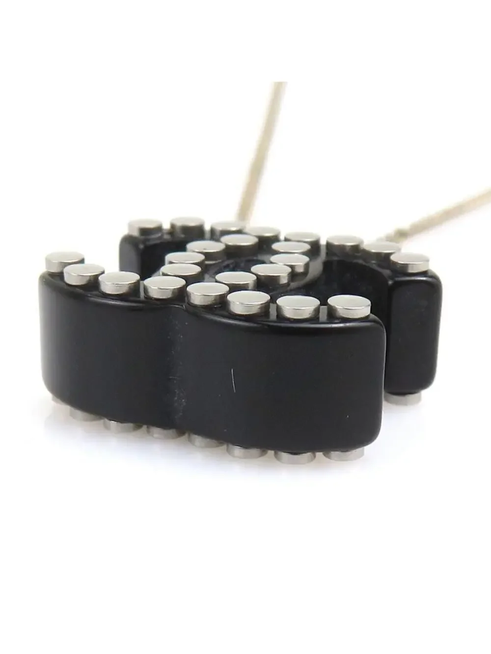 Auth Chanel Cc Logo Necklace #302987C37B